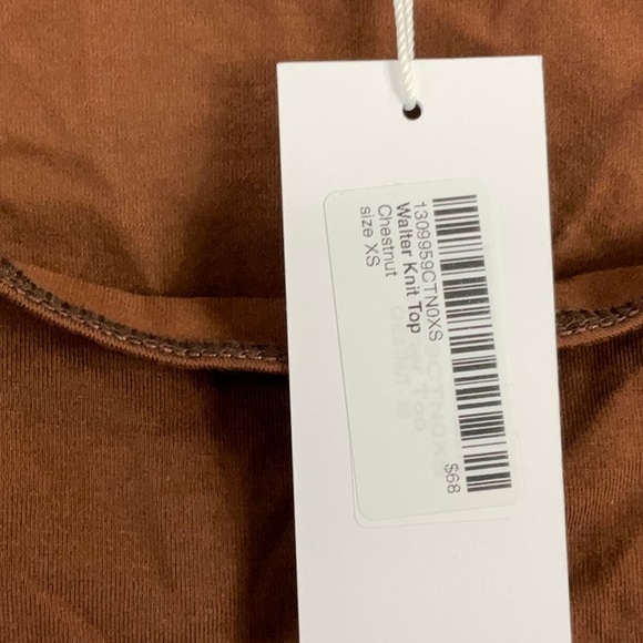 Reformation Walter Knit top chestnut - Picture 4 of 5